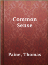 Cover image for Common Sense